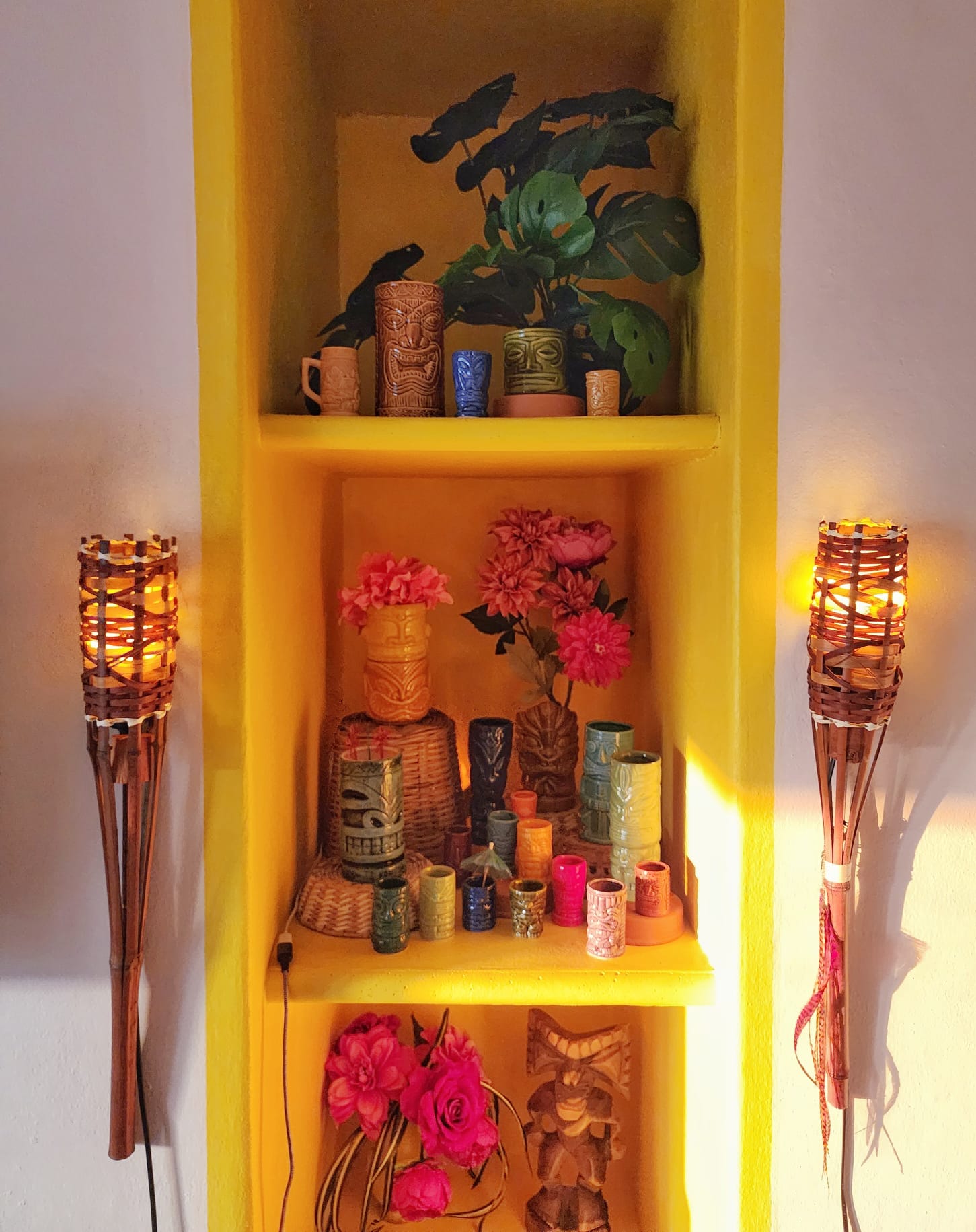 Tiki nook in Living room